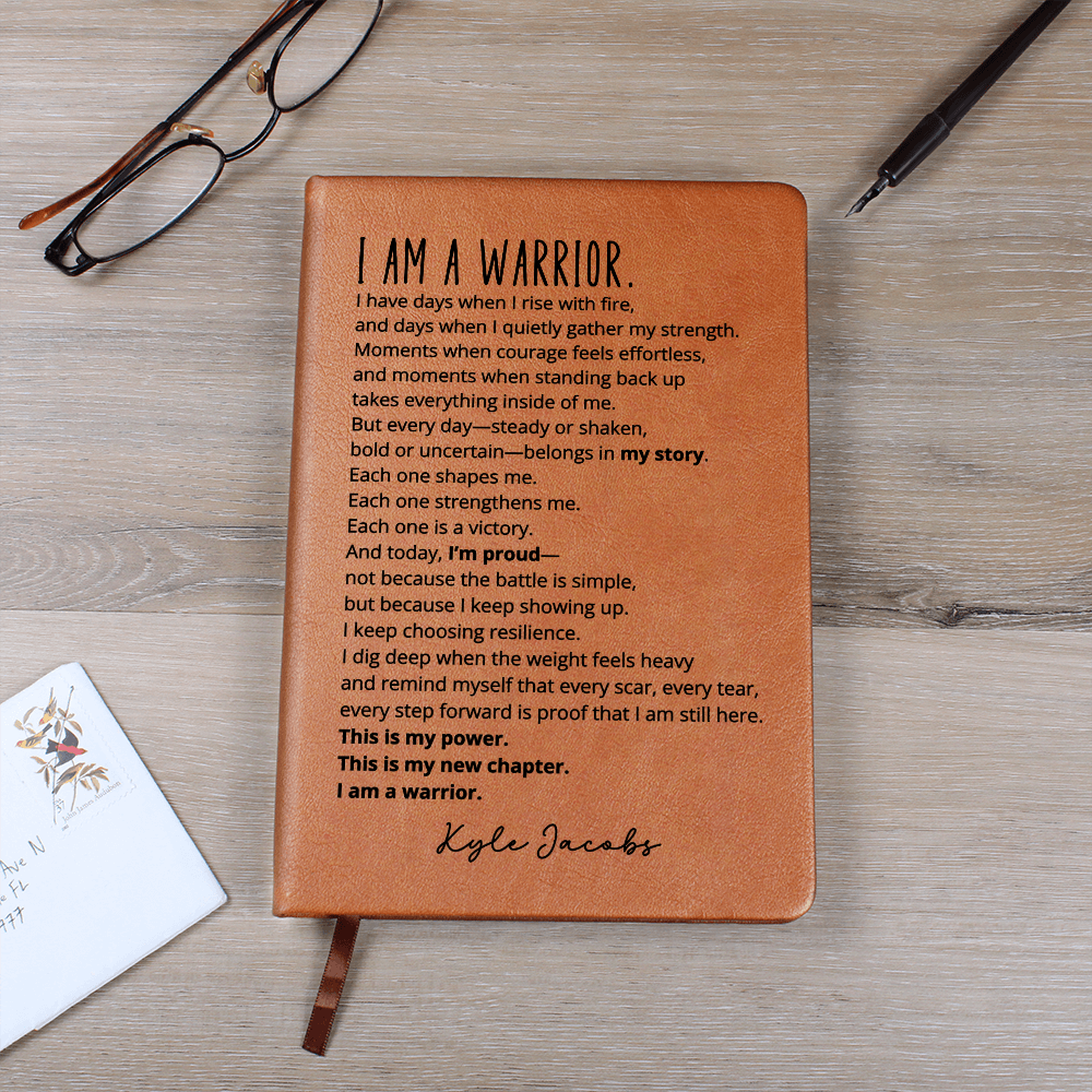 Warrior Gift Custom Name Encouragement Journal