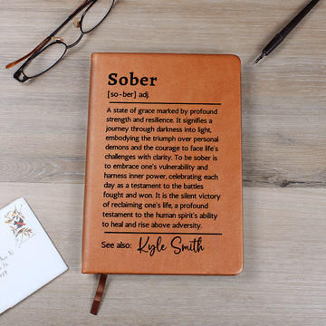 Custom Sober Journal Encouragement Gift Sobriety Gift for Sponsor Sponsee Sober Birthday Sober Friend Normalize Sobriety Days Sober 1 Year Sober