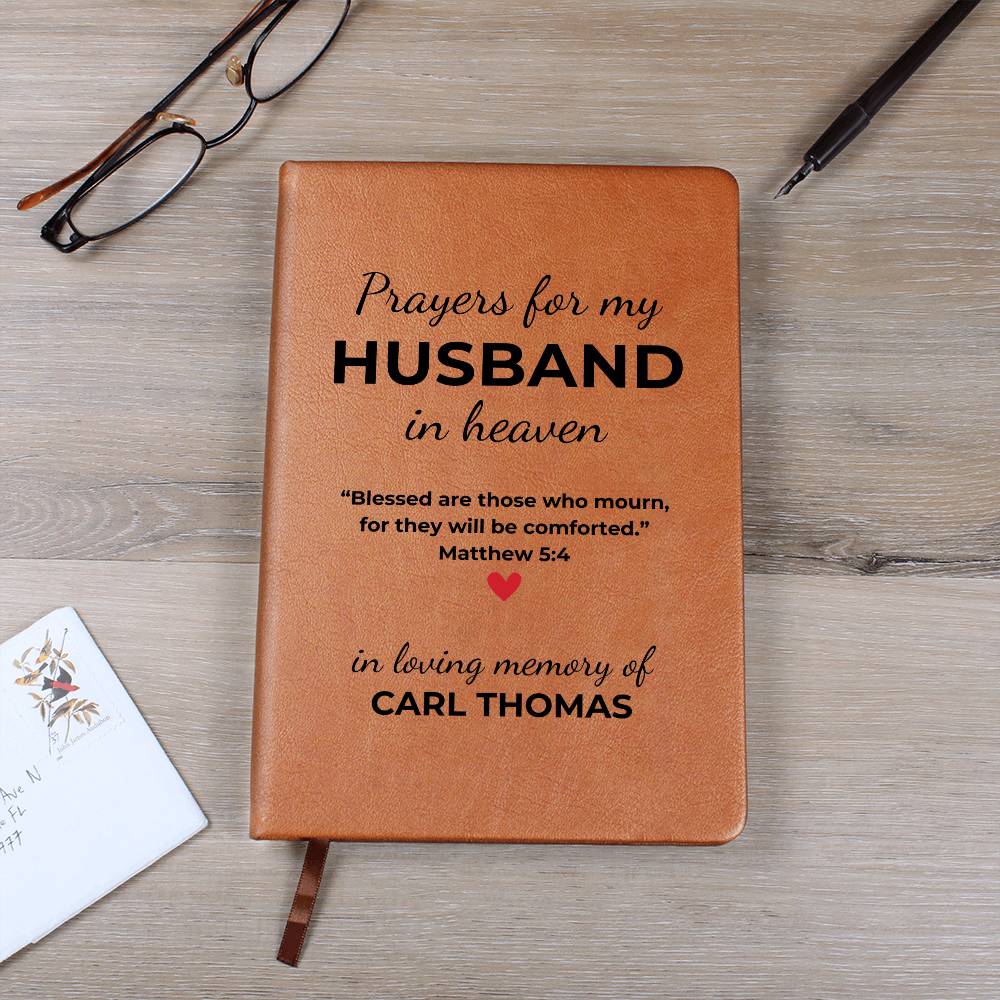 Loss of Husband Grief Journal- Letters to my Husband Grief Notebook- Spouse Memorial Gift- Husband Remembrance- Gifts for Grieving Wife