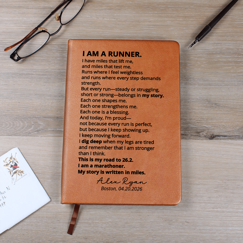 Personalized Marathon Running Journal | Runners Gift