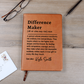 Difference Maker Journal, Mentor Gift, Special Person Gift, Gift for colleague, Supervisor gift, Thank You Journal, Therapist Gift Christmas Gift Idea