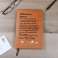 Custom Name Difference Maker Journal | Personalized Vegan Leather Mentor Teacher Coach Notebook Christmas Gift Appreciation Thank You
