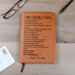 Personalized Football Player Journal Gift for Him