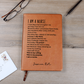 Personalized Name Nurse Gifts Vegan Leather Journal
