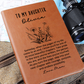 To My Daughter Personalized Journal – Vegan Leather Gift from Mom, Custom Name Journal, Meaningful Birthday or Graduation Gift