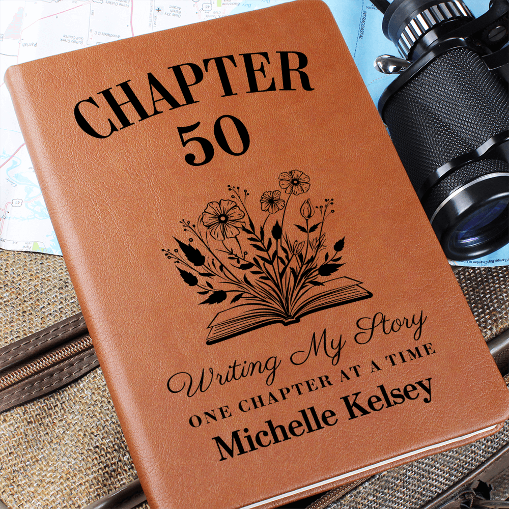 50th Birthday Gift Turning Fifty Notebook, 50 Years Old Gift for Her or Him 50th Birthday Gift for Sister Aunt Bestie Coworker Name Journal
