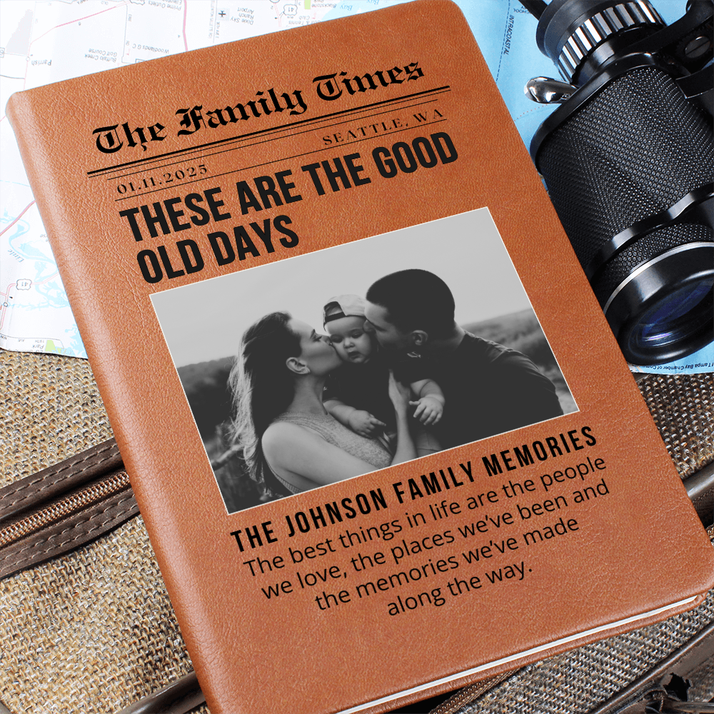 Family Memories - Custom Family Heirloom Memory Book - Personalized Journal - Family Stories Notebook - New Parents Gift - Family Reunion