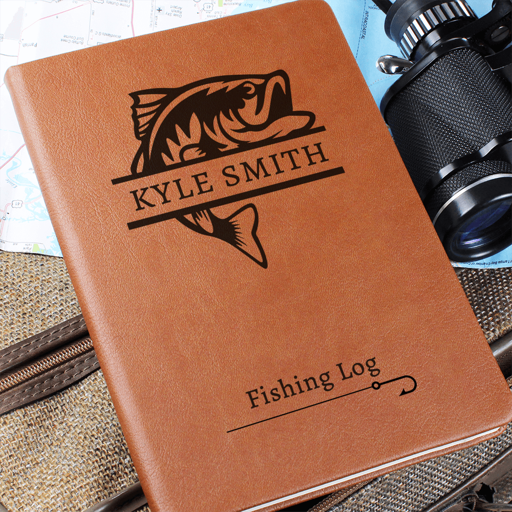 Fisherman Journal • Personalized Fishing Notebook for Men Who Love to Fish