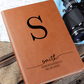 Personalized Groomsman Journal – Custom Monogram Notebook with Name & Wedding Date – Groomsmen Proposal or Thank You Gift Idea