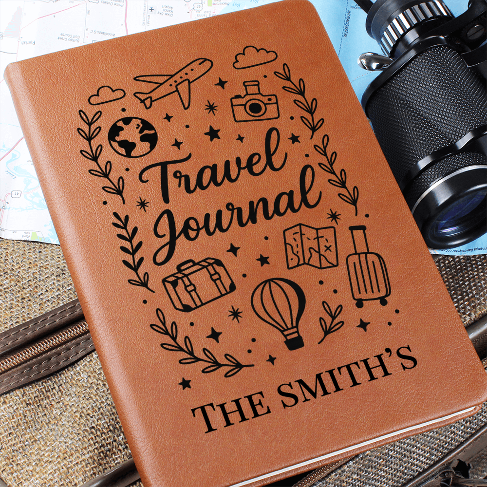 Personalized Honeymoon Journal – Custom Wedding Gift for Newlyweds | Vegan Leather Travel Notebook for Couples, Bride & Groom