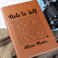Note to Self Custom Name Journal New Chapter Motivational Mental Health Positive Inspirational Quotes Love yourself Recovery Gift for Her