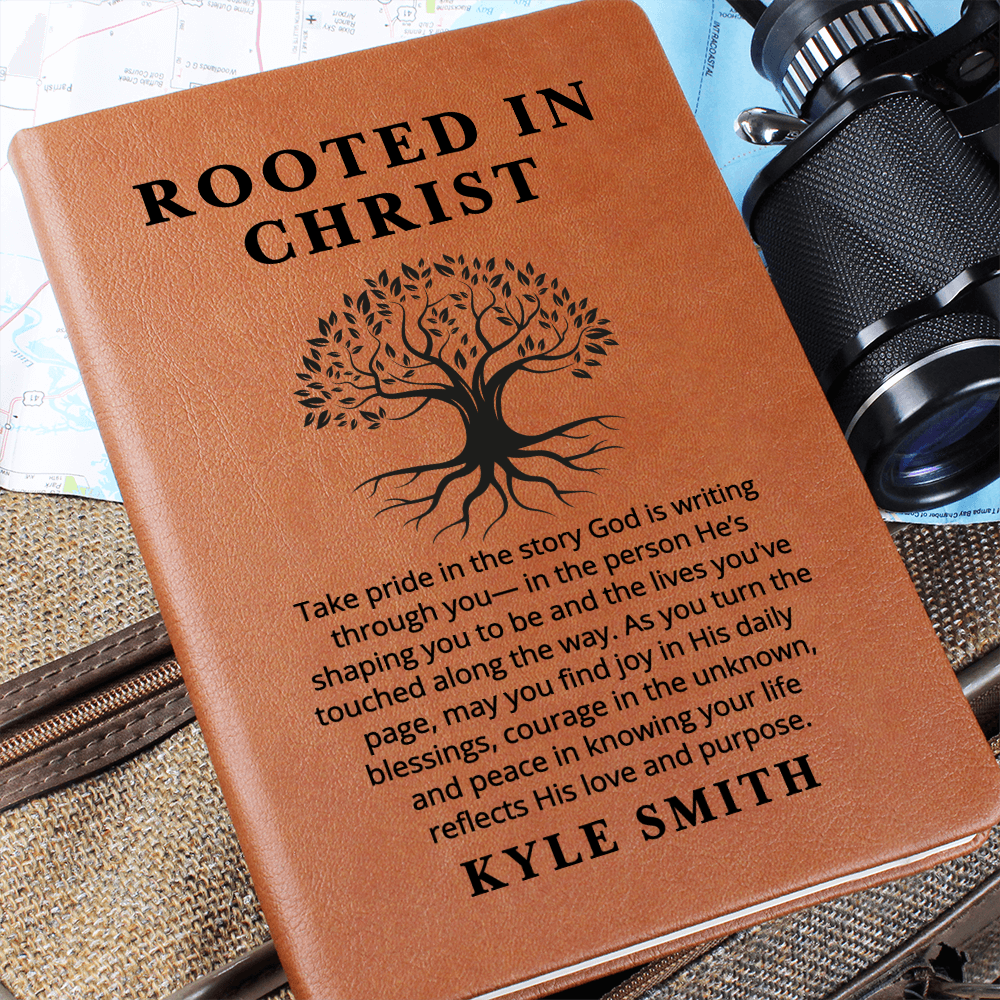 Rooted in Christ Personalized Journal – Christian Gift for Men and Women | Bible Study Notebook | Prayer Journal | Faith Devotional Book Him Her
