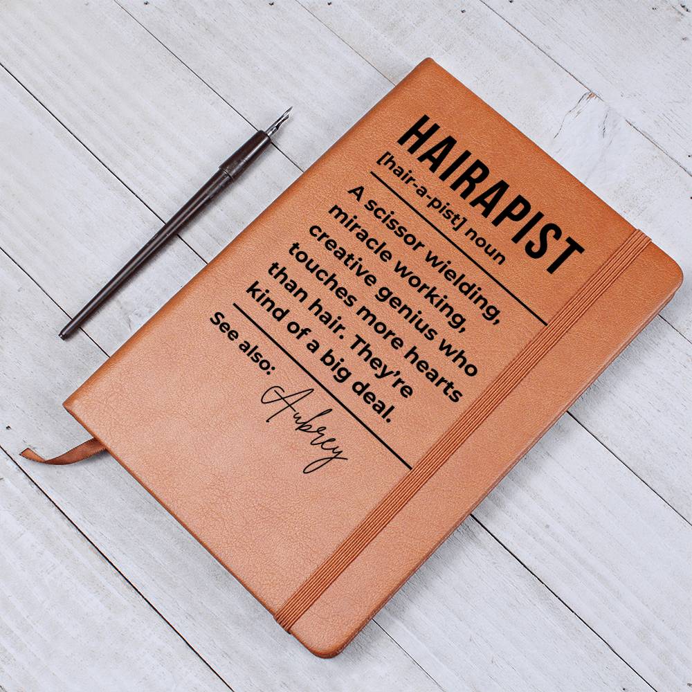 Gift For Hairdresser Personalized Notebook | Gift For Hairstylist | Salon Owner Gift | Barber Gift