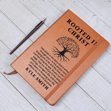 Rooted in Christ Personalized Journal – Christian Gift for Men and Women | Bible Study Notebook | Prayer Journal | Faith Devotional Book Him Her