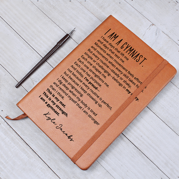 Custom Name Notebook Gymnast Gifts Motivation Journal