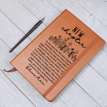 Personalized Graduation Gift For Daughter Son, Vegan Leather Journal For Daughter From Mom Dad, Custom College Graduation Gift