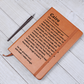 Custom Name Definition Journal – Personalized Word Meaning Notebook – Thoughtful Christmas Gift for Him Her – Unique Birthday Gift – Vegan Leather Keepsake