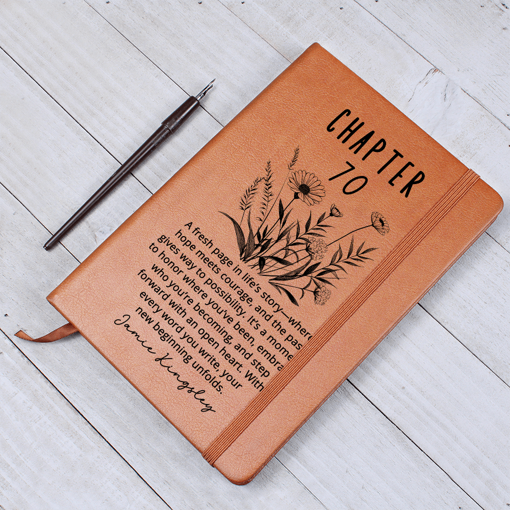 Personalized 70th Birthday Guestbook | Custom Name Notebook
