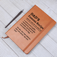 Custom Blank Recipe Book | BBQ Gift for Dad
