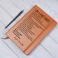 Personalized Name Journal Quarterback Gift
