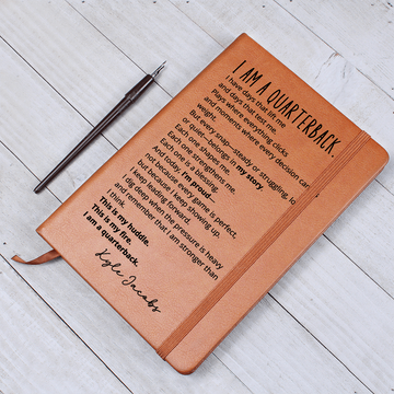 Personalized Name Journal Quarterback Gift