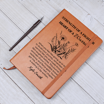 Personalized Vegan Leather Journal, Custom Name Notebook, Mental Health Recovery Gift, Encouragement Gifts, Christmas Gift Idea