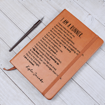 Personalised Marathon Journal - Motivational Running Gift for Him or Her