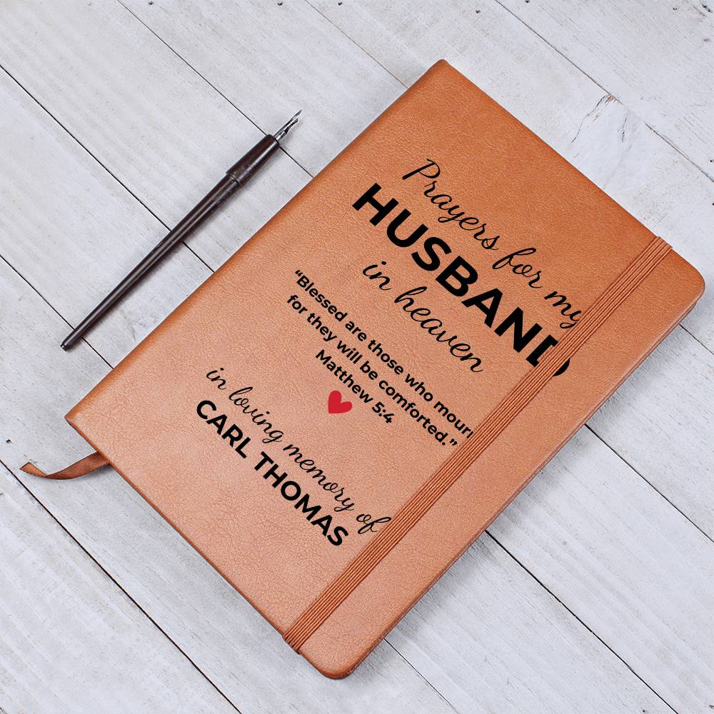 Loss of Husband Grief Journal- Letters to my Husband Grief Notebook- Spouse Memorial Gift- Husband Remembrance- Gifts for Grieving Wife