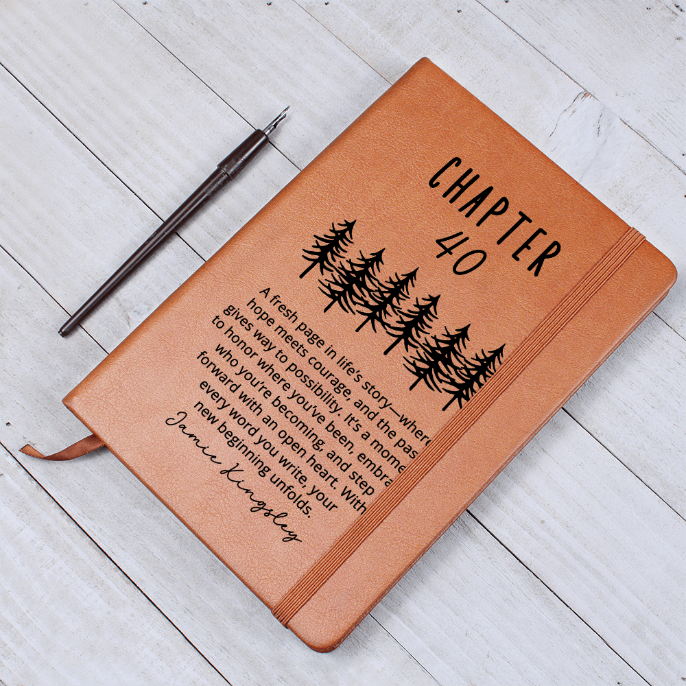 Personalized 40th Birthday Guestbook | Custom Name Notebook