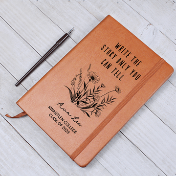 Personalized College Graduation Hardcover Journal, Gift for Students, Custom Personalized Journal With Name and School, Journal Notebook
