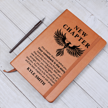 Sobriety Journal, Addiction Recovery Gift, Sober Anniversary Notebook, New Chapter Story Journal, Encouragement Gift for Men or Women