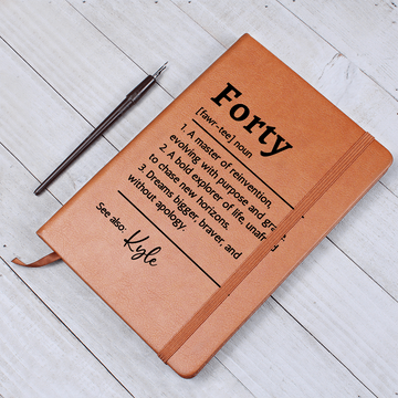 Personalized Forty Birthday For Best Friend Journal, Daughter 40th Birthday Gift, 40th Party Hardcover Journal, 40th For Women Notebook