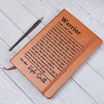 Personalized Warrior Journal Cancer Recovery Gift Custom Warrior Definition Journal Gift Encouragement Gift Sobriety Anniversary