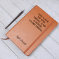 Sobriety Gift Journal | Personalized Vegan Leather Notebook | Recovery Milestone Gift | Addiction Recovery Keepsake | Custom Name Journa
