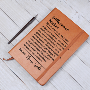 Nurse Preceptor Gift - Personalized Journal for Mentor - Thank You Gift for Nursing Instructor - Vegan Leather Notebook for Nurses