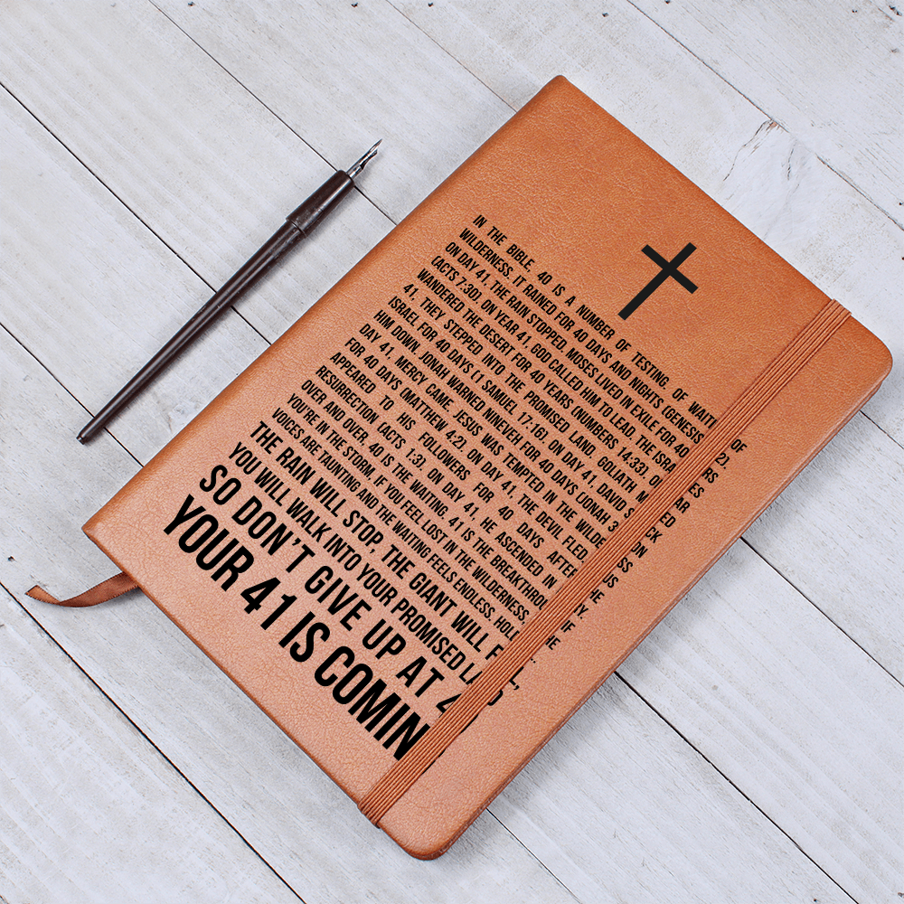 41 is Coming - Scripture Encouragement Gift - 40 Days and Nights - God's Promises - Christian Gifts for Him or Her