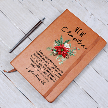 Coworker Leaving Gift Journal, New Chapter Farewell Notebook, Personalized Goodbye Gift for Colleague, Christmas Gift Going Away Present