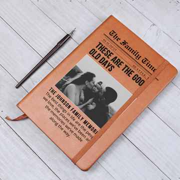 Family Memories - Custom Family Heirloom Memory Book - Personalized Journal - Family Stories Notebook - New Parents Gift - Family Reunion