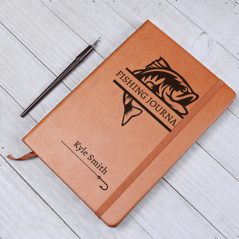 Personalized Fishing Journal • Fly Fishing Notebook for Fishing Lovers