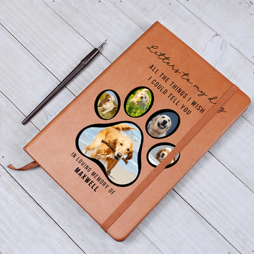 Letters to My Dog Personalized Journal- Dog Memorial Gift Custom Book Loss of Dog Gifts In Memory of Dog Sympathy Present-Dog In Heaven Dog Mom