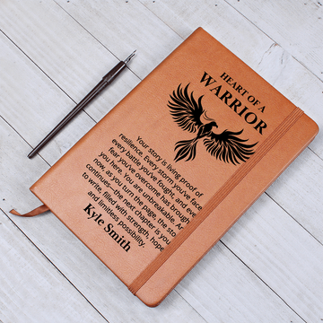 Warrior Journal Personalized Name Notebook for Him or Her | Recovery Gift, Sobriety Gifts, Sober Anniversary Encouragement Gift