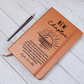 New Chapter Custom Name Notebook | Vegan Leather Journal Encouragement Gift
