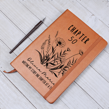 Personalized Vegan Leather Lined Journal Personalized Prayer Journal Birthday Gift for Her Custom Diary for Women, Mother's Day Gift for Mom