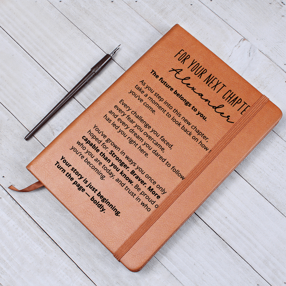 Personalized New Chapter Journal for Him