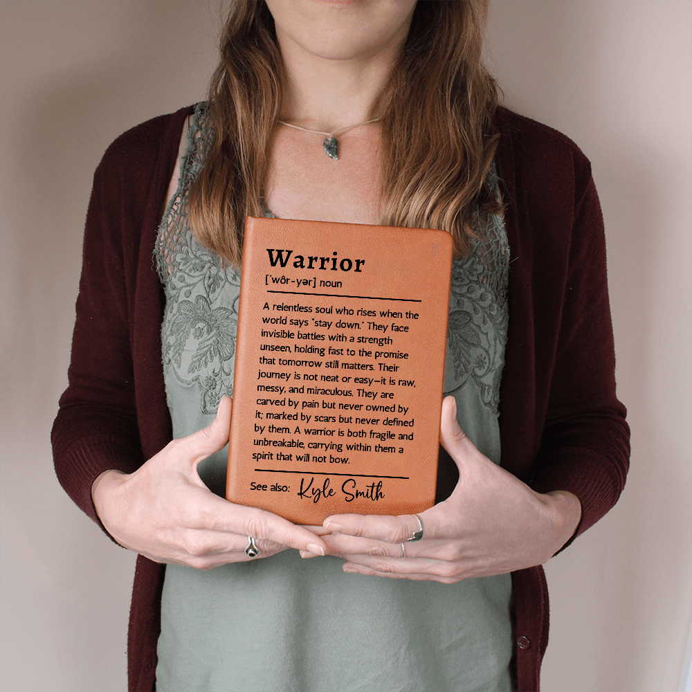 Personalized Warrior Journal Cancer Recovery Gift Custom Warrior Definition Journal Gift Custom Encouragement Gift Sobriety Anniversary