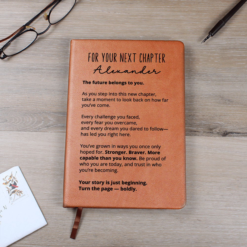 Personalized New Chapter Journal for Him