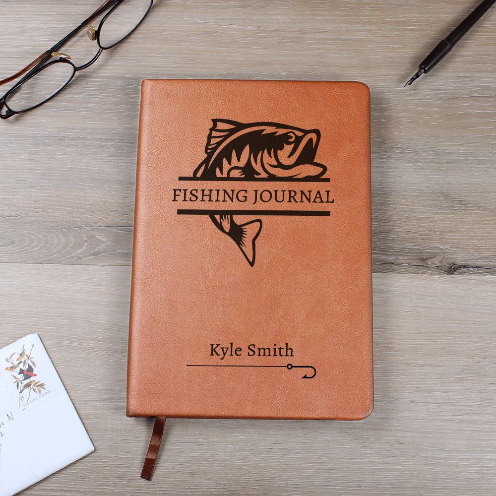 Personalized Fishing Journal • Fly Fishing Notebook for Fishing Lovers
