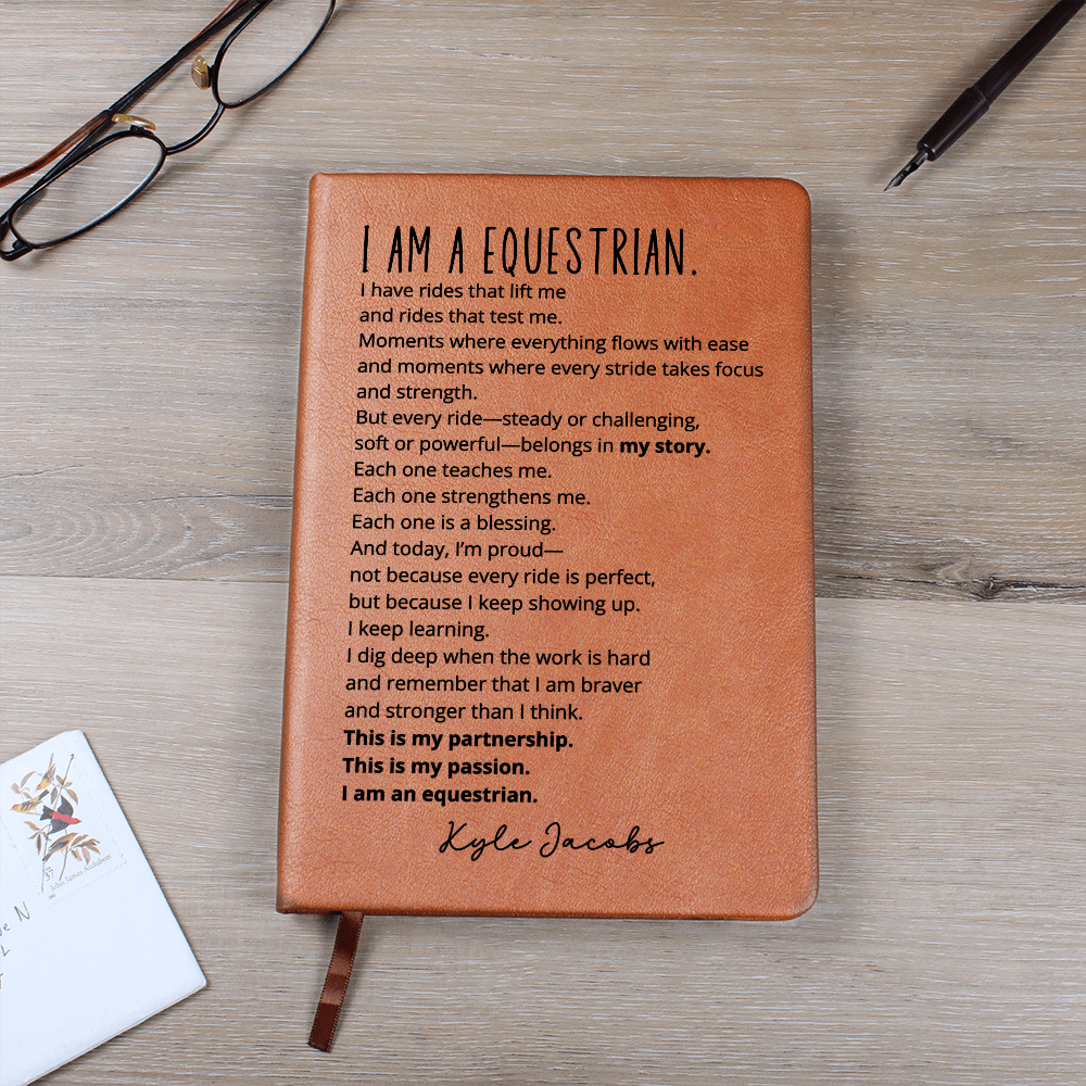 Personalized Name Equestrian Journal | Custom Gift for Horse Rider