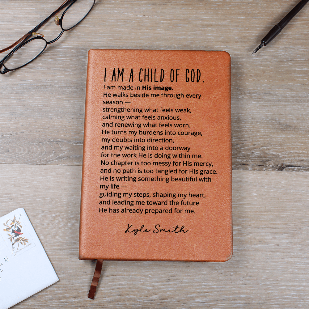 Christian Affirmation Journal Personalized New Chapter Gift