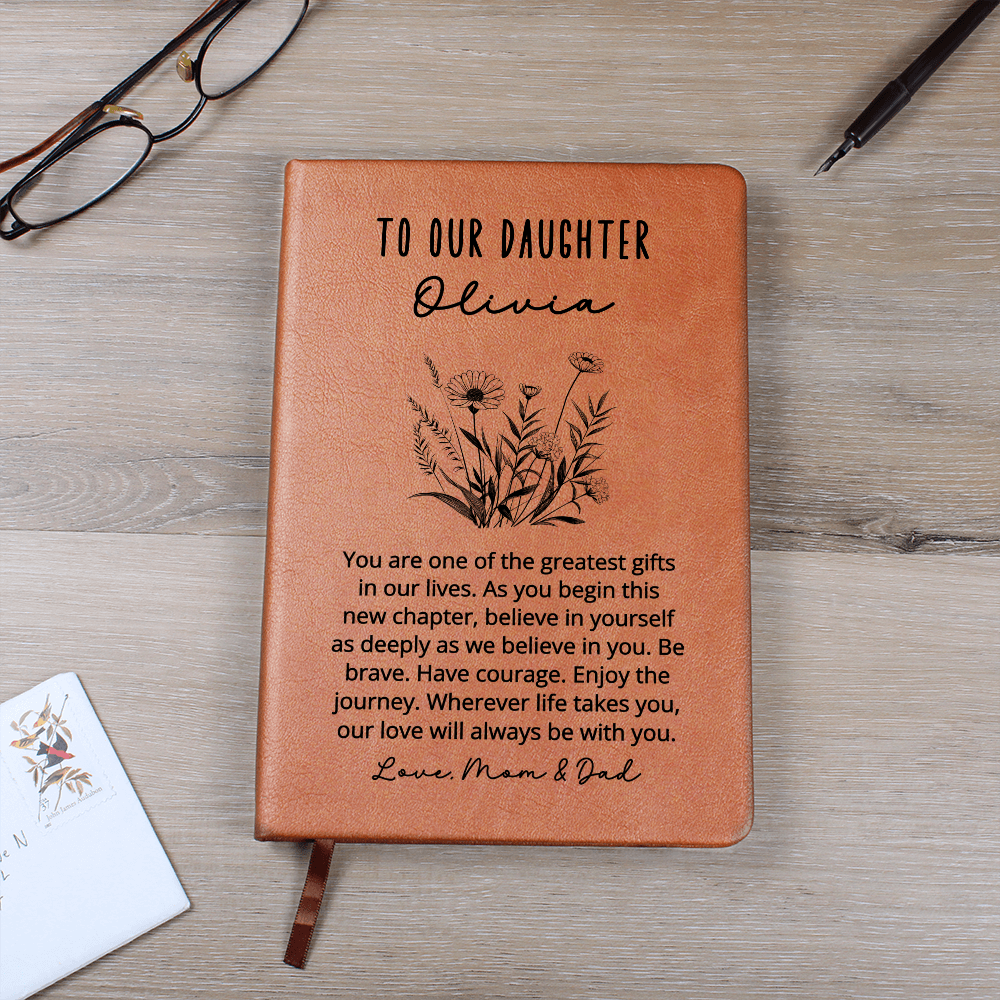 Personalized Journal Daughter Gifts from Mom and Dad | Dear Daughter Journal | Memory Keepsake Journal | Custom Journal Notebook | Gift for Daughter